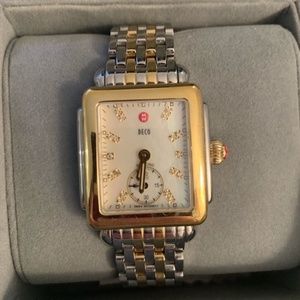 Michele Deco 16 Mid Diamond Dial Watch With Bands